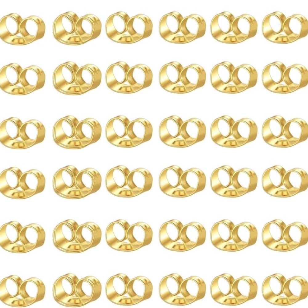 Earring Backs Gold Silver Clear Silicone Earrings Fastener Replacement - Picture 7 of 10